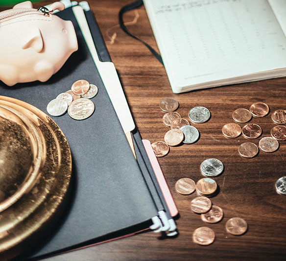 Coins On A Desk — Financial Advisors in Maroochydore, QLD
